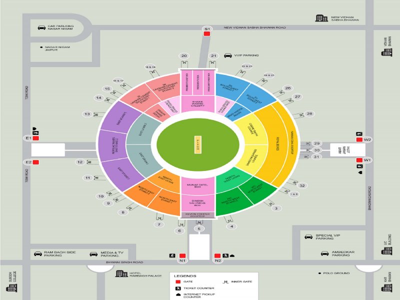 IPL Tickets Sawai Mansingh Stadium