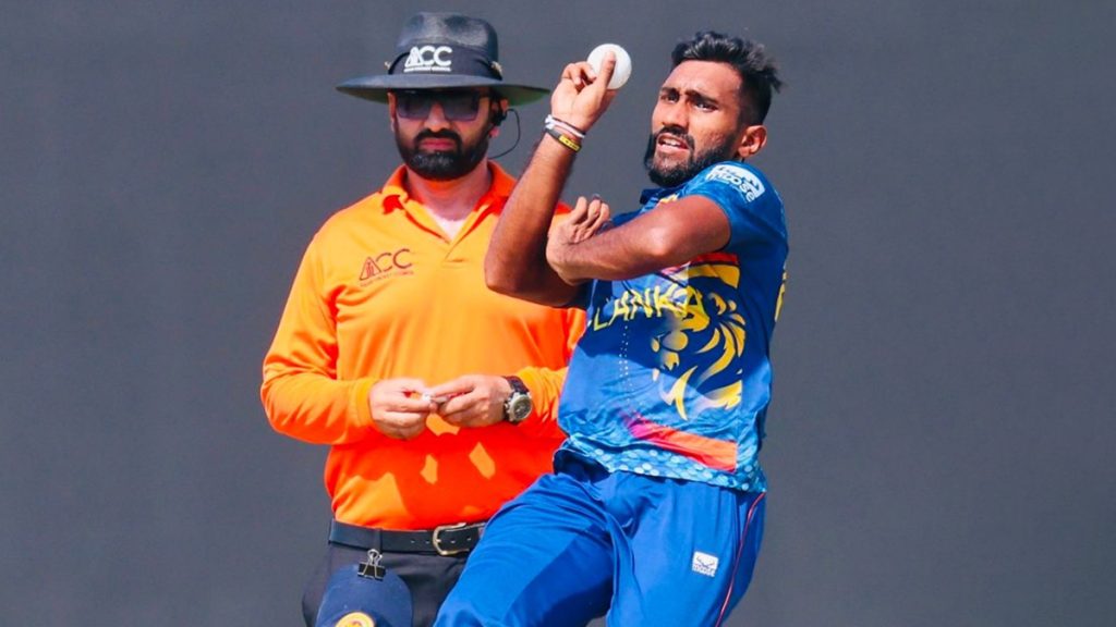 Eshan Malinga, a 23-year-old Sri Lankan right-arm fast-medium bowler,