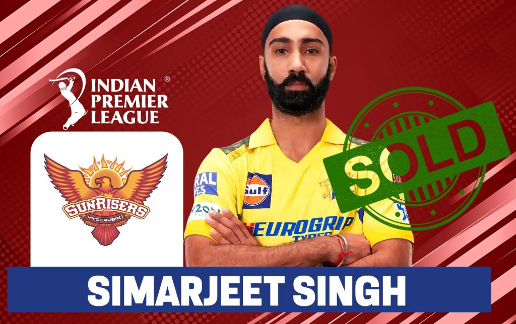 Simarjeet Singh, a talented pacer, joins the IPL 2025 with a focus on delivering consistent performances for his team with his sharp pace and accuracy.